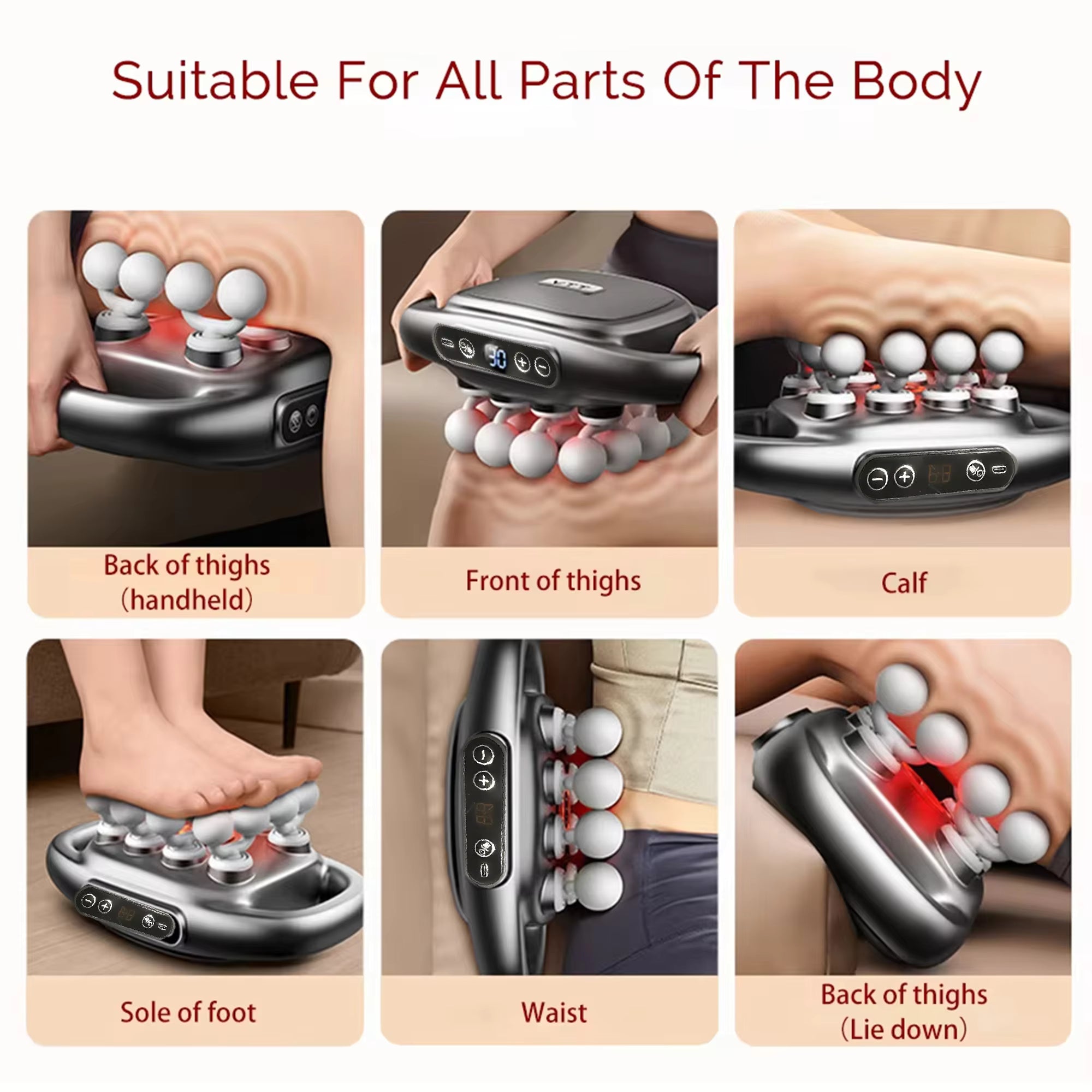 Deep Tissue Massage Gun — 16 Attachments